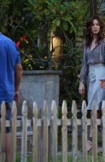 MICHELLE MONAGHAN on the Set of 