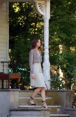 MICHELLE MONAGHAN on the Set of 