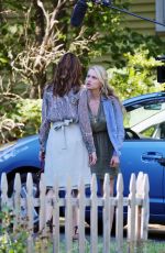 MICHELLE MONAGHAN on the Set of 