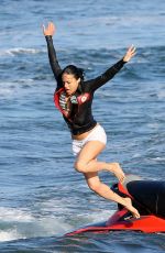 MICHELLE RODRIGUEZ Jet Skiing in Malibu 09/03/2016