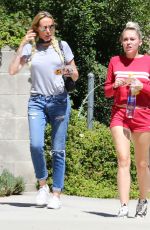 MILEY CYRUS at Santa Monica Blvd in Los Angeles 08/18/2016