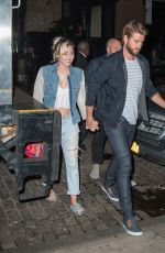 MILEY CYRUS Night Out in New York 09/16/2016