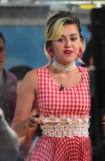 MILEY CYRUS on the Set of Today Show in New York 09/16/2016