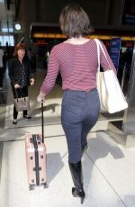 MILLA JOVOVICH at Los Angeles International Airport 09/28/2016