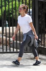 MINKA KELLY Walks Her Dog Out in Hollywood Hills 09/12/2016