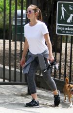 MINKA KELLY Walks Her Dog Out in Hollywood Hills 09/12/2016