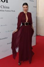 MIRANDA KERR Leaves Koradior Fashion Show in Milan 09/26/2016