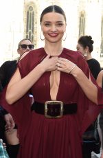 MIRANDA KERR Leaves Koradior Fashion Show in Milan 09/26/2016