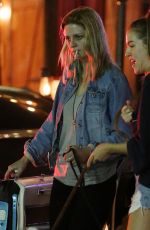 MISCHA BARTON Smoking Outside a Bar in Hollywood 09/19/2016