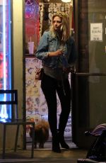 MISCHA BARTON Smoking Outside a Bar in Hollywood 09/19/2016