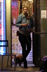 MISCHA BARTON Smoking Outside a Bar in Hollywood 09/19/2016