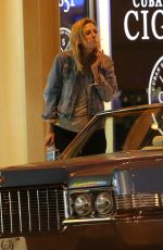 MISCHA BARTON Smoking Outside a Bar in Hollywood 09/19/2016