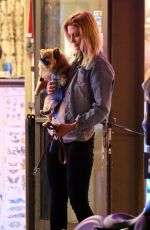 MISCHA BARTON Smoking Outside a Bar in Hollywood 09/19/2016