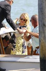 NAOMI WATTS Arrives at a Private Dock in Venice 09/02/2016