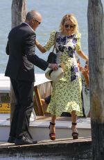 NAOMI WATTS Arrives at a Private Dock in Venice 09/02/2016