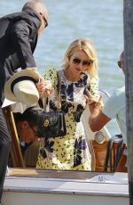 NAOMI WATTS Arrives at a Private Dock in Venice 09/02/2016