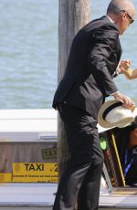 NAOMI WATTS Arrives at a Private Dock in Venice 09/02/2016