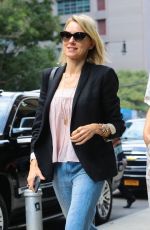 NAOMI WATTS Out and About in New York 09/16/2016