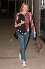 NAOMI WATTS Walks Her Dog Out in New York 09/26/2016