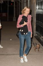 NAOMI WATTS Walks Her Dog Out in New York 09/26/2016