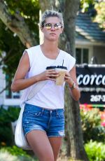 NICKY HILTON Out for Coffee in Hamptons 09/04/2016