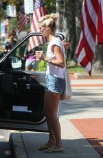 NICKY HILTON Out for Coffee in Hamptons 09/04/2016
