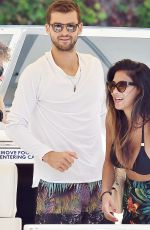 NICOLE SCHERZINGER in Bikini Top on Holiday in Portofino 09/12/2016