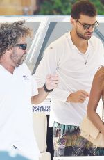 NICOLE SCHERZINGER in Bikini Top on Holiday in Portofino 09/12/2016