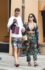 NICOLE SCHERZINGER in Bikini Top on Holiday in Portofino 09/12/2016