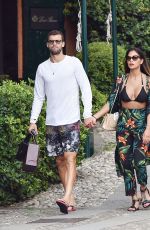 NICOLE SCHERZINGER in Bikini Top on Holiday in Portofino 09/12/2016