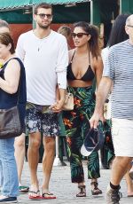 NICOLE SCHERZINGER in Bikini Top on Holiday in Portofino 09/12/2016