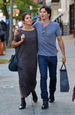 NIKKI REED and Ian Somerhalder Out Shopping in New York 09/21/2016