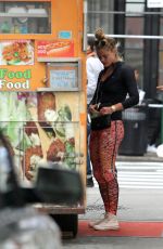 NINA AGDAL in Out and About in New York 09/28/2016