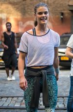 NINA AGDAL on the Set of a Photoshoot in New York 09/24/2016