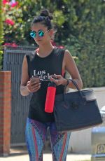 NINA DOBREV Leaves a Gym in Los Angeles 09/21/2016