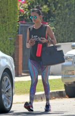 NINA DOBREV Leaves a Gym in Los Angeles 09/21/2016