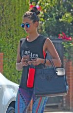 NINA DOBREV Leaves a Gym in Los Angeles 09/21/2016