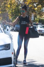 NINA DOBREV Leaves a Gym in Los Angeles 09/21/2016