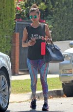 NINA DOBREV Leaves a Gym in Los Angeles 09/21/2016