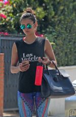 NINA DOBREV Leaves a Gym in Los Angeles 09/21/2016
