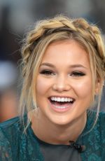 olivia holt - on the set of 