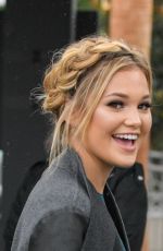 olivia holt - on the set of 