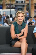 olivia holt - on the set of 