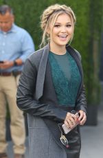 olivia holt - on the set of 