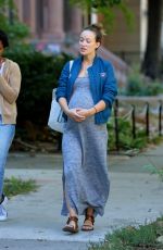 OLIVIA WILDE Out and About in Brooklyn 09/15/2016