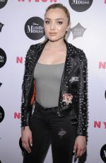 PEYTON LIST at Nylon Rebel Fashion Party in New York 09/08/2016