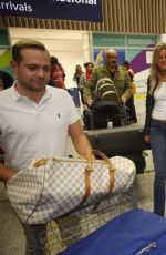 PIXIE LOTT at Riogaleao International Airport in Brazil 09/25/2016