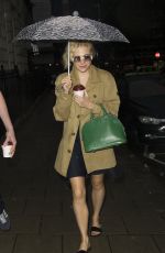 PIXIE LOTT Leaves Haymarket Theatre in London 09/10/2016