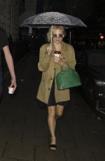 PIXIE LOTT Leaves Haymarket Theatre in London 09/10/2016