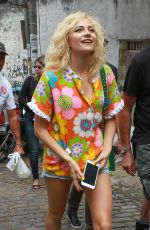 PIXIE LOTT on the Set of 